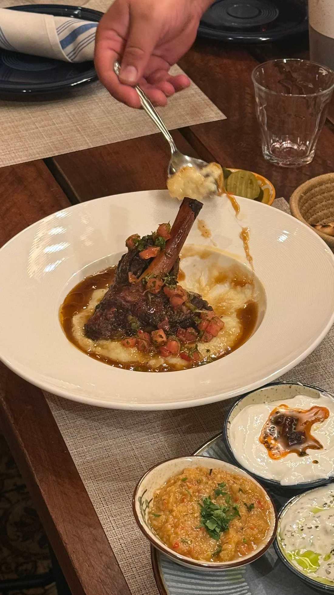 Slow-cooked lamb shank served at Alesta in Sebastopol