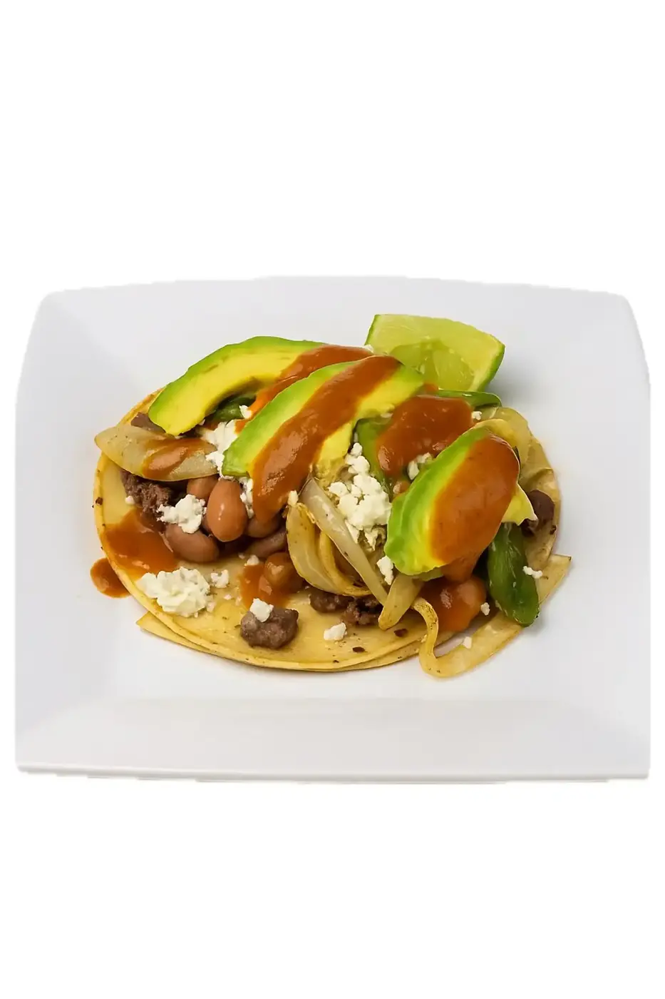 A street taco with grilled meat from Mi Pueblo