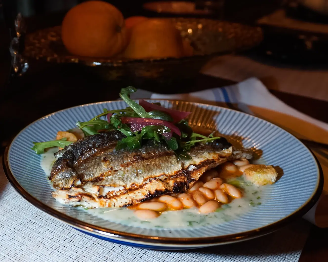Branzino at Alesta in Sebastopol