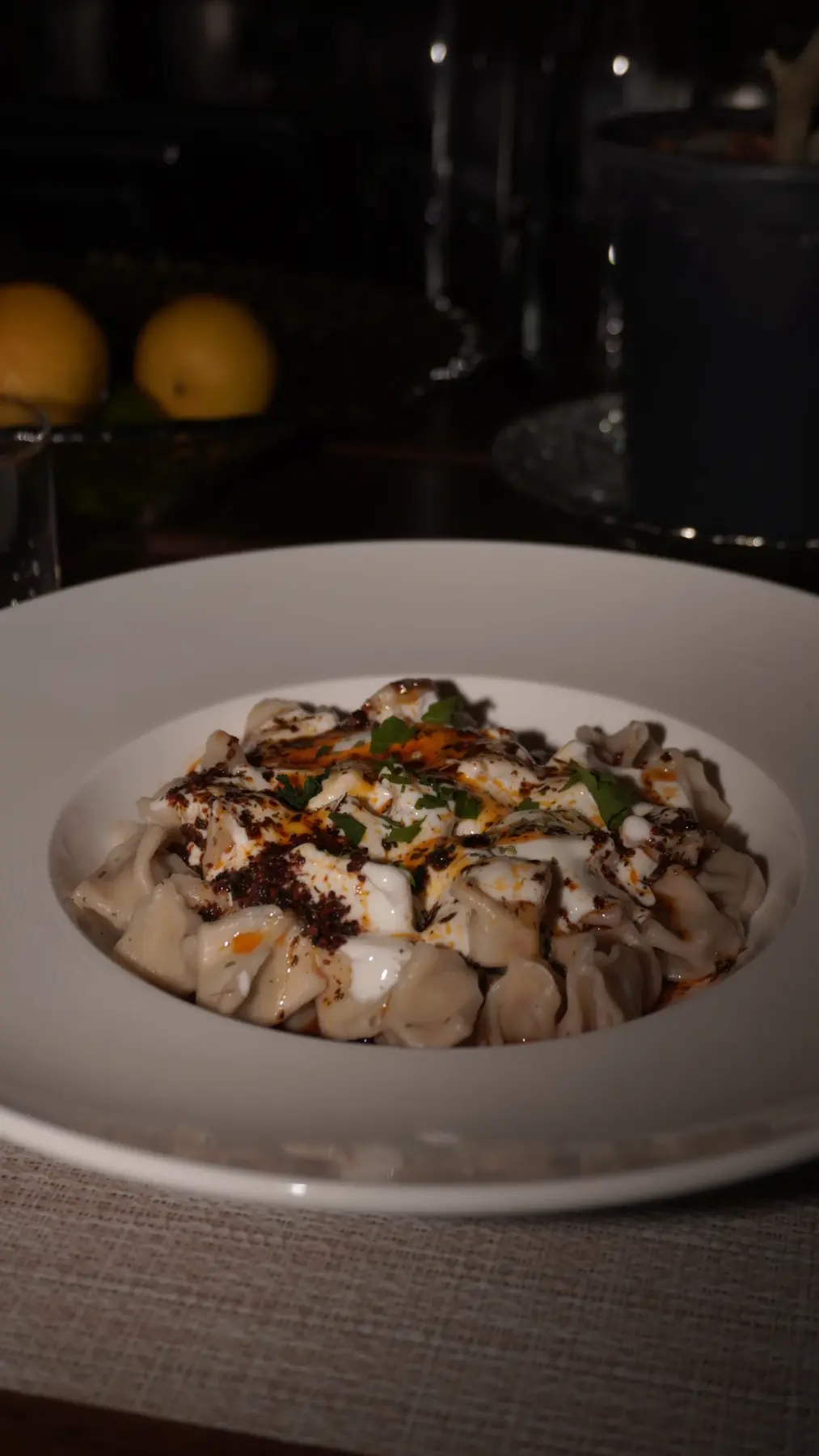 A warm Turkish-style pasta dish at Alesta