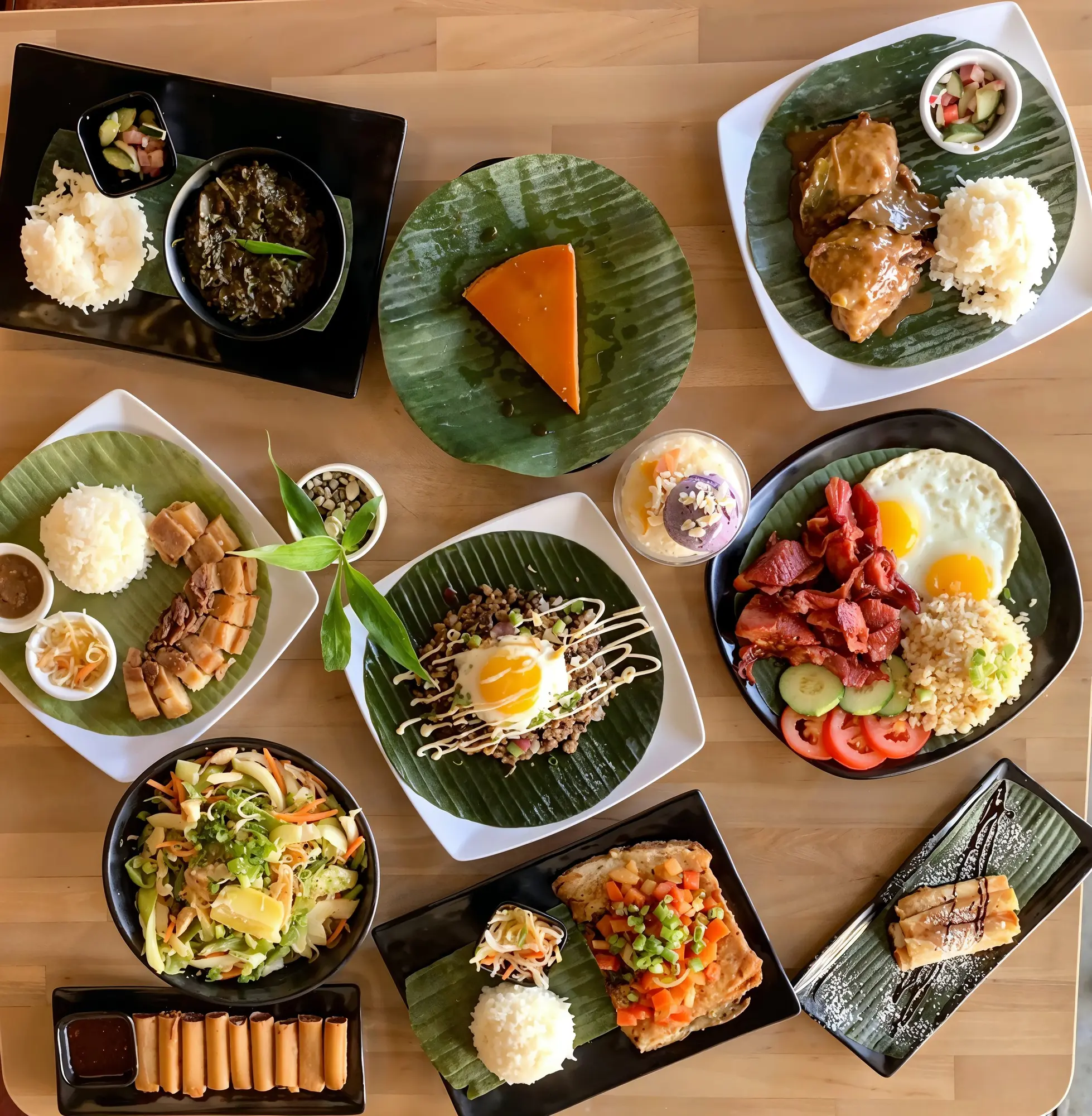 Filipino dishes for a first meal at Tambayan