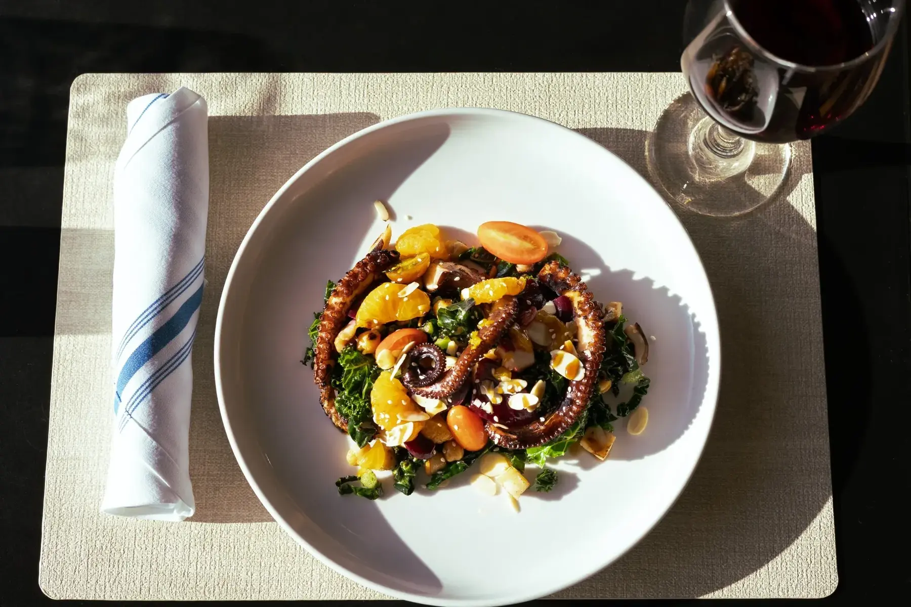 Grilled octopus served at Kalimera